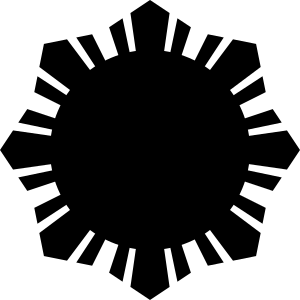 openclipart圖庫：Sun Symbol Small Black