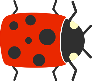 openclipart圖庫：Simple Cartoon Ladybug