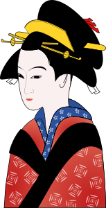 openclipart圖庫：Woman in Kimono Simpler