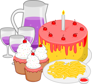openclipart圖庫：Party meal