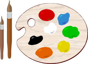 openclipart圖庫：Paint Palette
