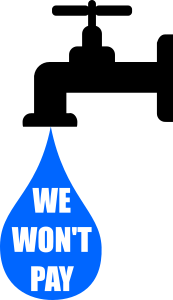 openclipart圖庫：We won't pay the water tax