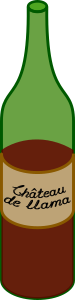 openclipart圖庫：Uncorked wine