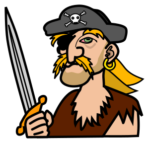 openclipart圖庫：pirate - coloured