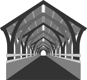 openclipart圖庫：Steg, Brücke