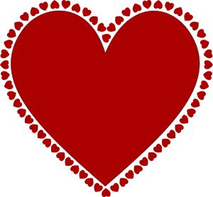 openclipart圖庫：Frame of hearts