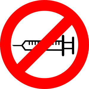 openclipart圖庫：Antivaxxers Sign