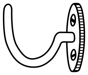 openclipart圖庫：hook - line art