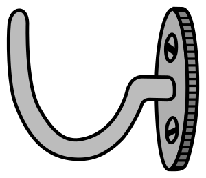 openclipart圖庫：hook - coloured