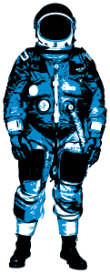 openclipart圖庫：Astronaut, blue