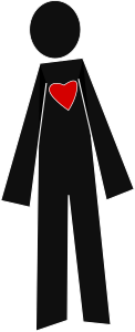 openclipart圖庫：Person-With Heart