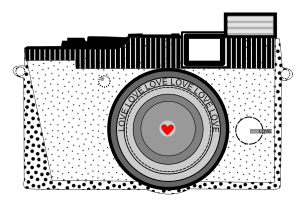 openclipart圖庫：Classic Love Camera