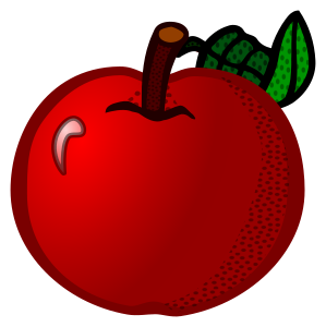 openclipart圖庫：apple - coloured