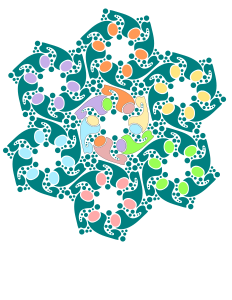 openclipart圖庫：Hexagonal Tesselation Pattern