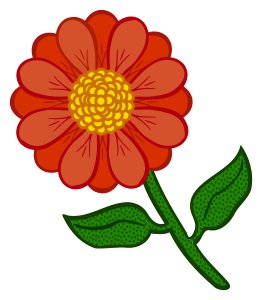 openclipart圖庫：flower - coloured