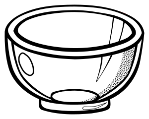 openclipart圖庫：bowl - lineart