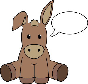openclipart圖庫：Help jazz up my donkey logo