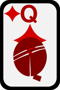 openclipart圖庫：Queen of Diamonds