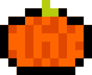 openclipart圖庫：Pixel Pumpkin