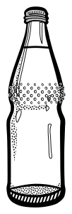openclipart圖庫：bottle - lineart