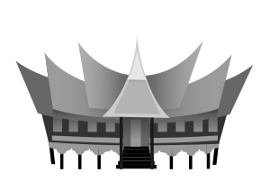 openclipart圖庫：traditional house of minangkabau west sumatera indonesia rumah gadang