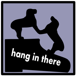 openclipart圖庫：hang in there (jiā yóu)