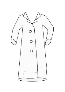 openclipart圖庫：Laboratory Coat