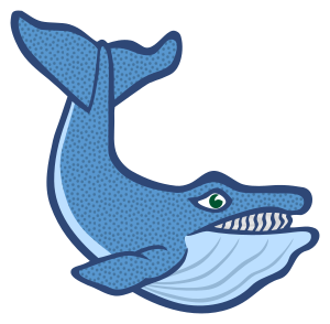 openclipart圖庫：whale - coloured