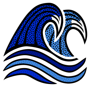 openclipart圖庫：waves - coloured