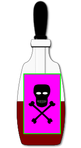 openclipart圖庫：Poison Vial (closed)