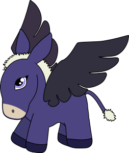 openclipart圖庫：Pegasus donkey