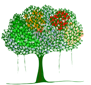 openclipart圖庫：treewith-leaves REMIX