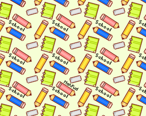 openclipart圖庫：School Stationery