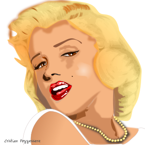 openclipart圖庫：Marilyn Monroe - REMIX