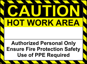 openclipart圖庫：Hot Work Sign