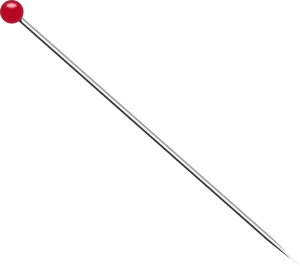 openclipart圖庫：Pin with spherical head