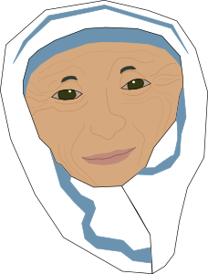 openclipart圖庫：Mother Teresa