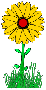 openclipart圖庫：Flower path #3