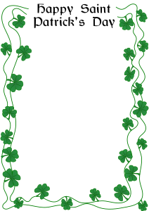 openclipart圖庫：St Patrick's Day border