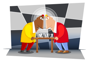openclipart圖庫：Chess Face Off 2