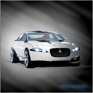 openclipart圖庫：dream-car branco - REMIX