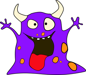 openclipart圖庫：Monster 01 purple