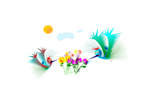 openclipart圖庫：BEIJA FLOR 2
