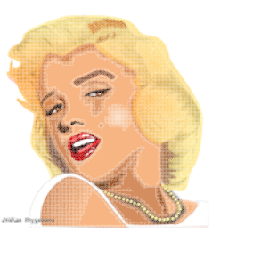 openclipart圖庫：MARILYN - PIXEL ART REMIX