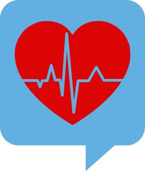 openclipart圖庫：Heartbeat Logo for Health.SE