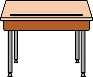 openclipart圖庫：student desk
