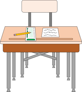 openclipart圖庫：Empty seat for standardized test