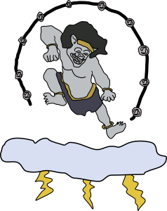 openclipart圖庫：Raijin - The God of Thunder