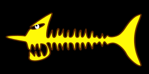 openclipart圖庫：Fish bone Devil