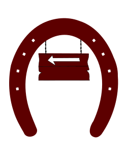 openclipart圖庫：Arrow-sign-horseshoe-back